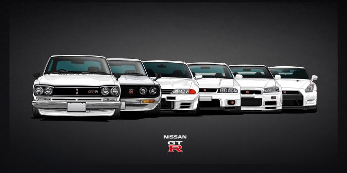 3208x1656 Nissan Skyline GTR series + Nissan GTR wallpaper (2880 x 1800): SkyLine