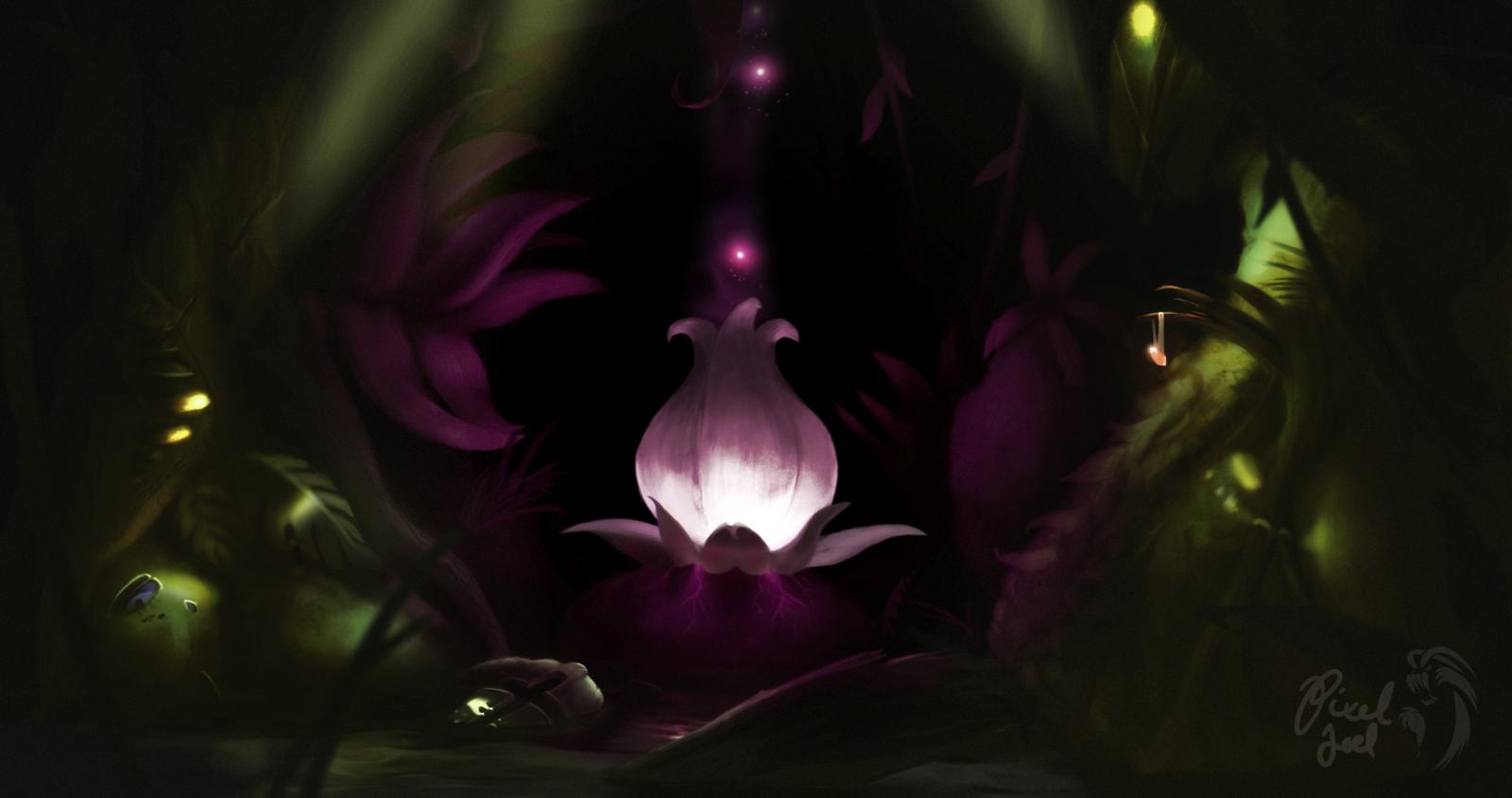 1920x1013 ArtStation - Plantera bloom - A living wallpaper, Joel Koutonen