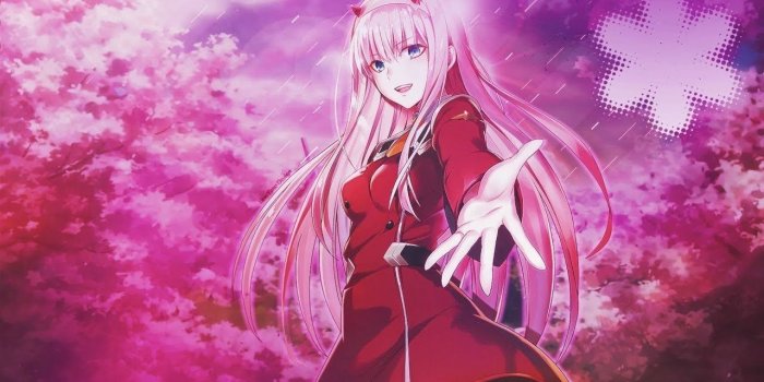 1280x720 Anime Zero Two PS4 Wallpapers