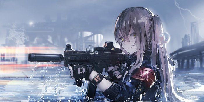 1920x1080 28 Anime Girls with Guns Wallpapers - Wallpaperboat