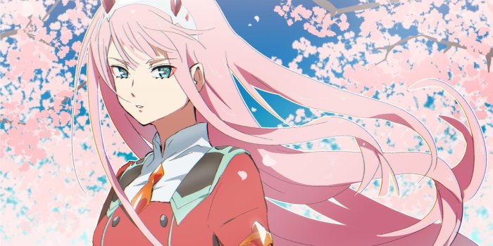 1332x850 Wallpaper girl, Sakura, Darling in the FranXX, Zero Two images for desktop,  section прочее - download