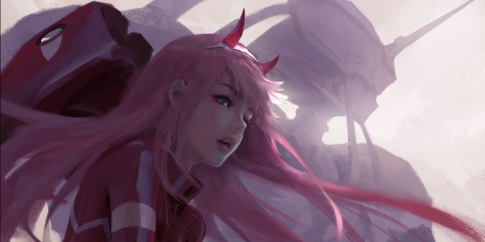 1366x768 anime wallpapers zero two | Arte Inspire