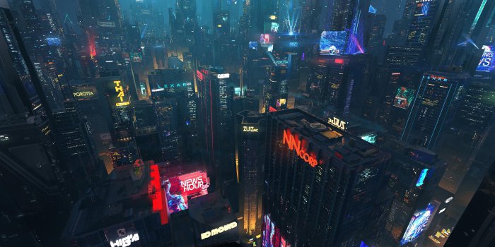 3840x2160 Cyber City 4K wallpaper