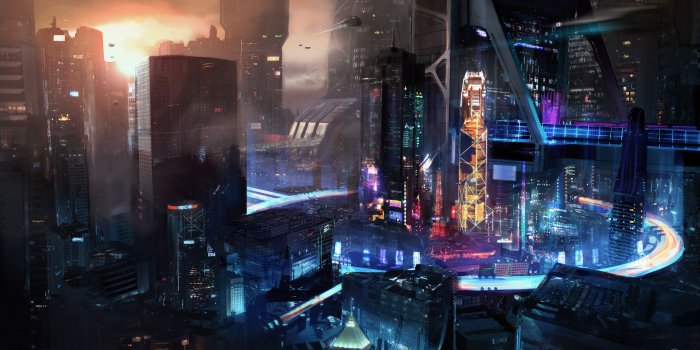 1920x1140 4508399 #cyber, #cyberpunk, #science fiction, #fantasy art, #digital art  wallpaper | Mocah HD Wallpapers