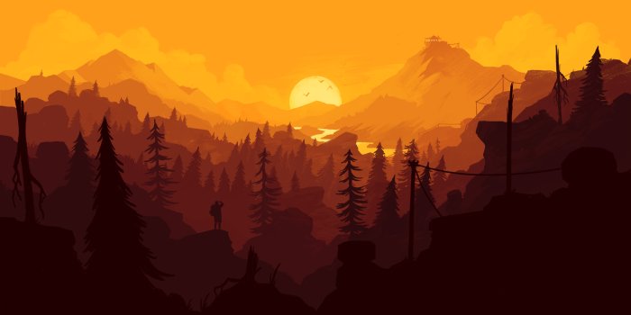 2560x1440 Firewatch wallpaper for iPhone and desktop