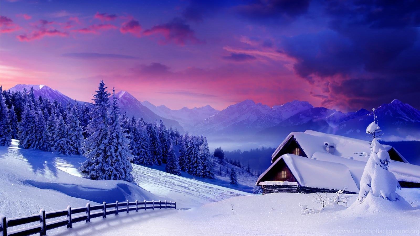 1600x900 December Morning Snow Wallpapers The Long Goodbye Desktop Background