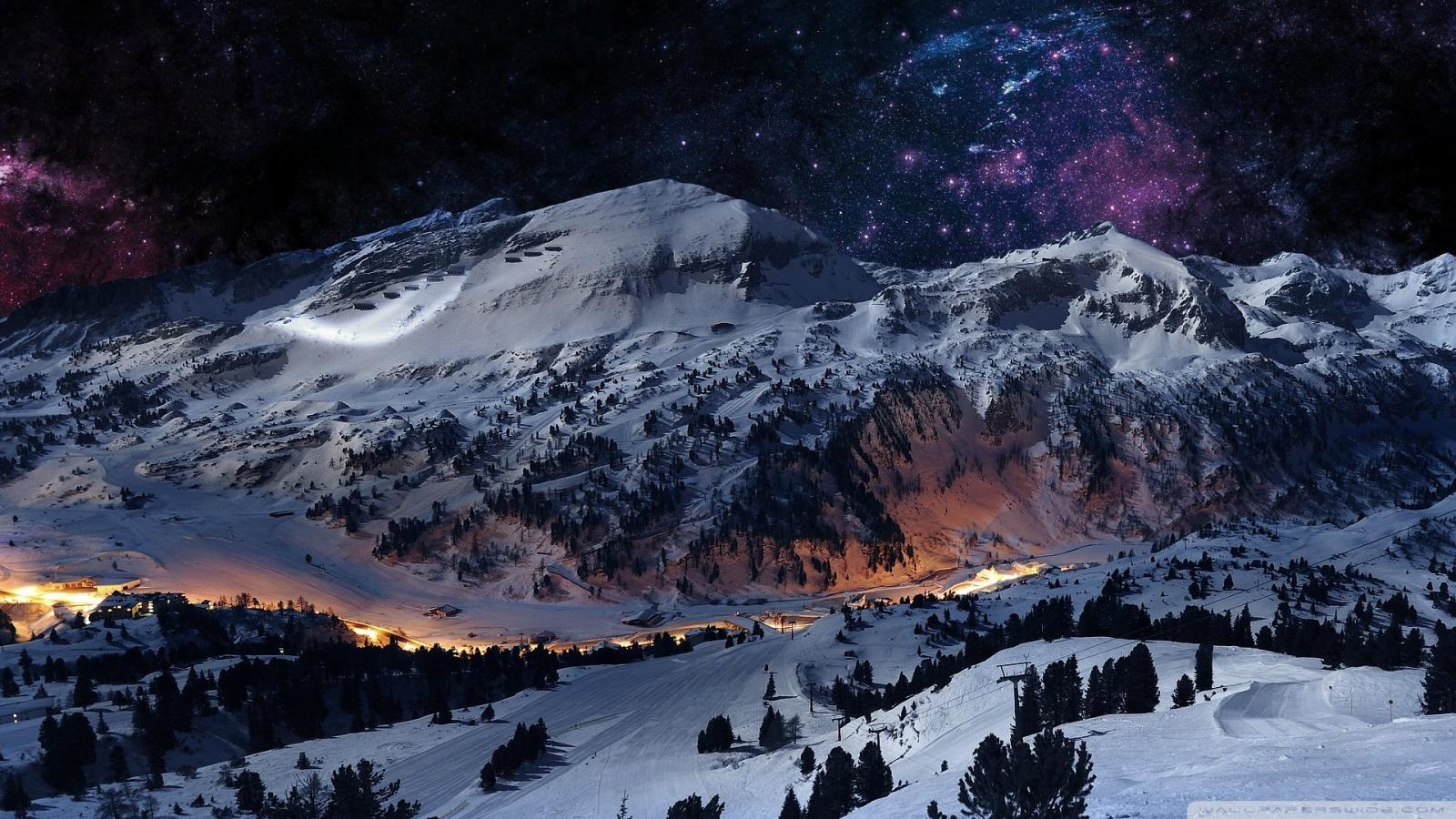 1920x1080 Night Sky Snow Ultra HD Desktop Background Wallpaper for 4K UHD TV : Tablet  : Smartphone