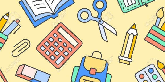1300x1300 School Supplies Wallpapers