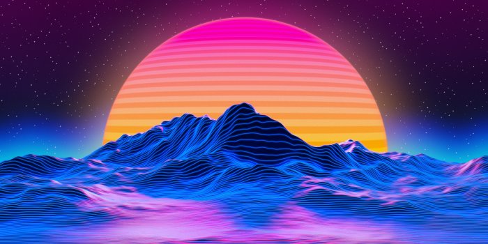 5120x2880 Retro Sun Wallpapers