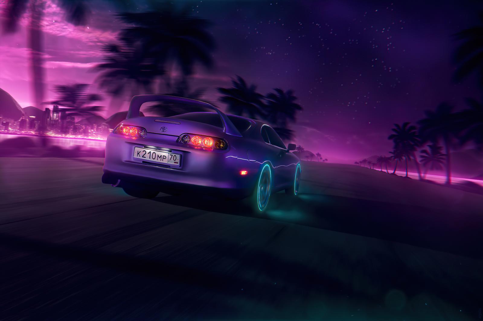 3840x2560 NeonNight Toyota Supra 4k, HD Cars, 4k Wallpapers, Images, Backgrounds,  Photos and Pictures