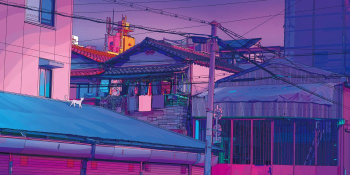 3840x1920 Purple Lofi Wallpapers