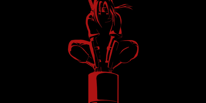 2048x1536 Itachi Uchiha Wallpaper 4K, Naruto, AMOLED, Black background, 5K,  Black/Dark, #4962