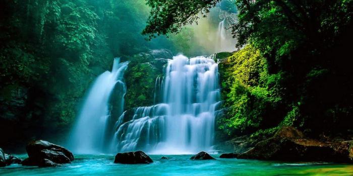 1366x768 Tropical Waterfall Wallpapers