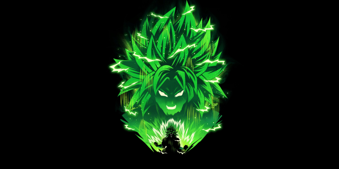 3840x2160 Broly Wallpaper 4K, Dragon Ball Z, Black background, Anime, #4952