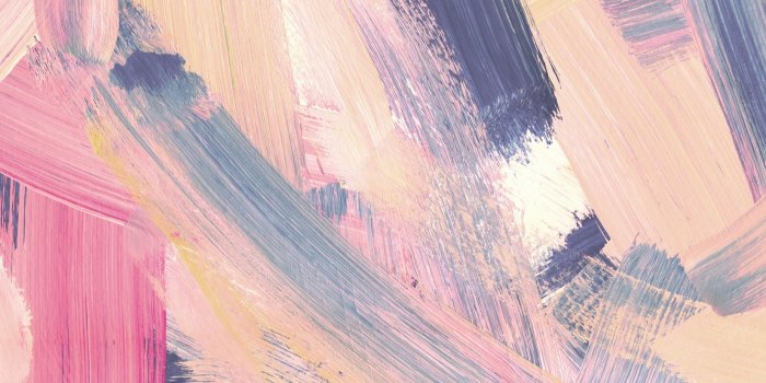 1650x1070 Pink & Peach Abstract Paint Brush Strokes Wallpaper Mural | Hovia