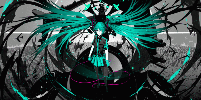 4000x2210 Miku Dark Kawaii Wallpapers