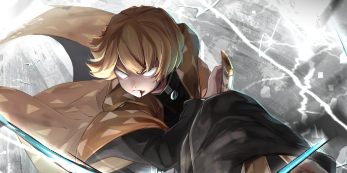 2560x1080 2560x1080 Breath of Thunder Zenitsu Agatsuma 2560x1080 Resolution Wallpaper,  HD Anime 4K Wallpapers, Images, Photos and Background - Wallpapers Den