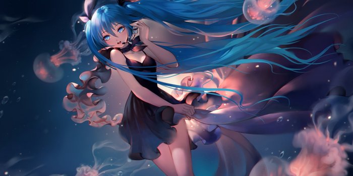 1440x900 Desktop Wallpaper Vocaloid, Blue Hair Anime Girl, Hatsune Miku, Hd Image,  Picture, Background, 2dw0s3