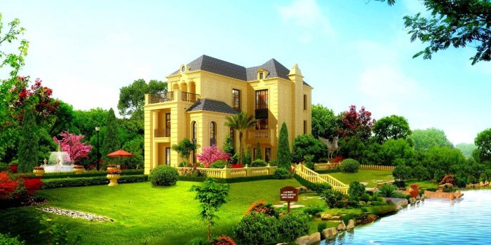 1366x768 60+ Mansion HD Wallpapers | Background Images