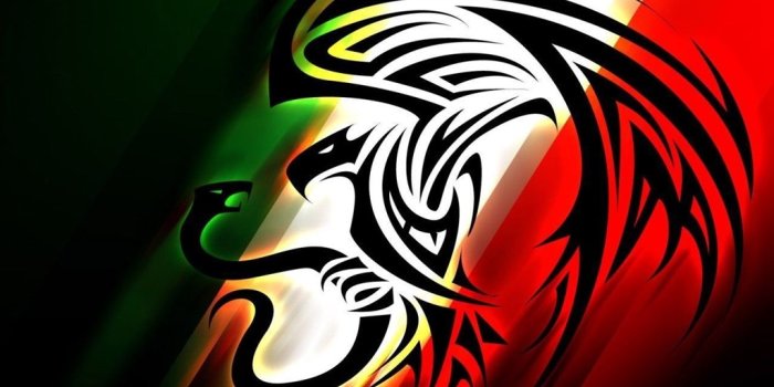 1024x768 Mexico Eagles Flags Lions Snakes Wallpapers ( Desktop Background
