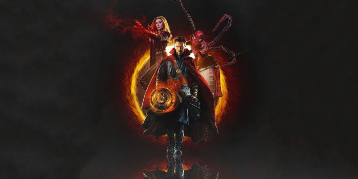 1920x1080 Desktop wallpaper doctor strange, wanda & spider-man, marvel heroes, fan  art, hd image, picture, background, 158b1a