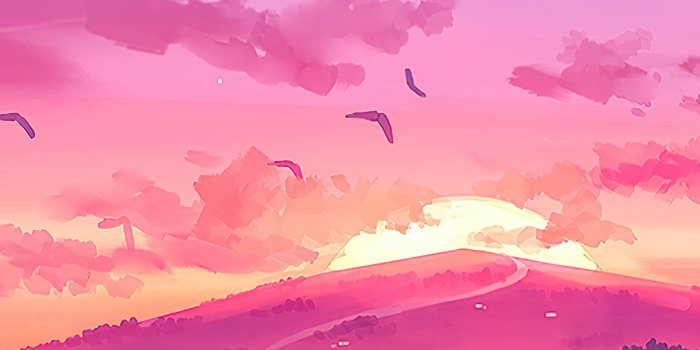 1220x2160 Sunset in the mountains Illustration Wallpaper 4k Ultra HD ID:6348