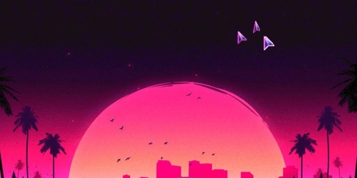 1080x2340 SynthWave - Vertical Wallpaper: Verticalwallpapers