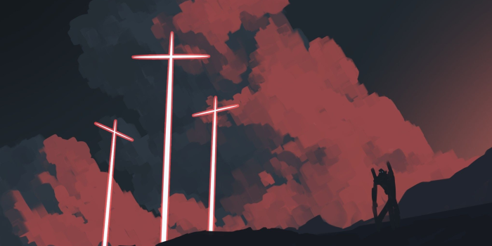 2038x1147 Neon Genesis Evangelion Cross Wallpaper [2038 x 1147]: wallpapers