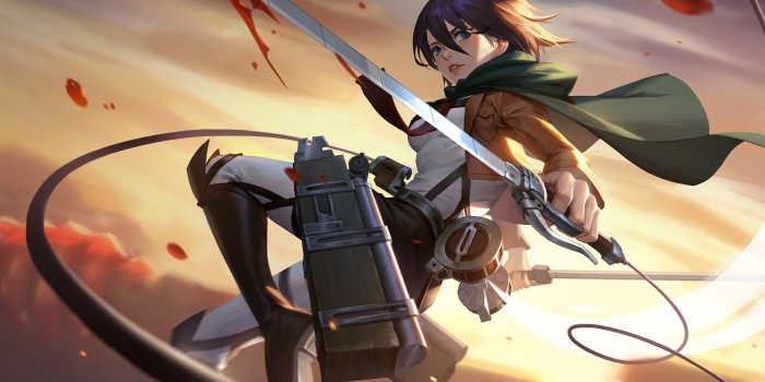 1920x1200 Desktop Wallpaper Mikasa Ackerman, Attack On Titan, Art, Anime Girl, Hd  Image, Picture, Background, 92af0e
