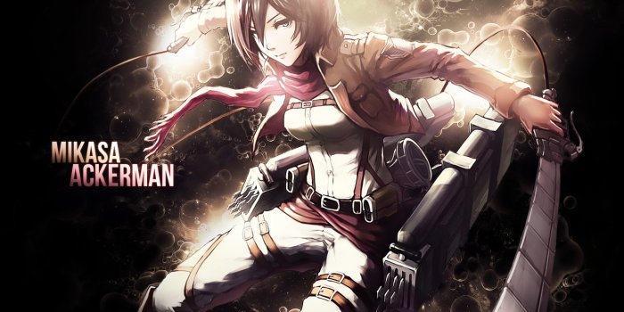 1332x850 Wallpaper anime, Titan, Mikasa, Ackerman images for desktop, section арт -  download