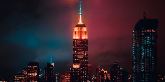 1360x768 1360x768 Empire State Building Night 5k Laptop HD HD 4k Wallpapers, Images,  Backgrounds, Photos and Pictures