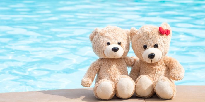 1024x768 Male and Female Teddy Bears