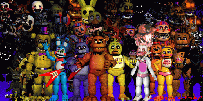 5000x2406 All FNAF Wallpapers