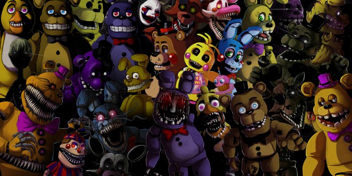1920x1080 Fnaf Wallpaper Background Px, - Five Nights At Freddy's Animatronics -  1920x1080 Wallpaper - teahub.io