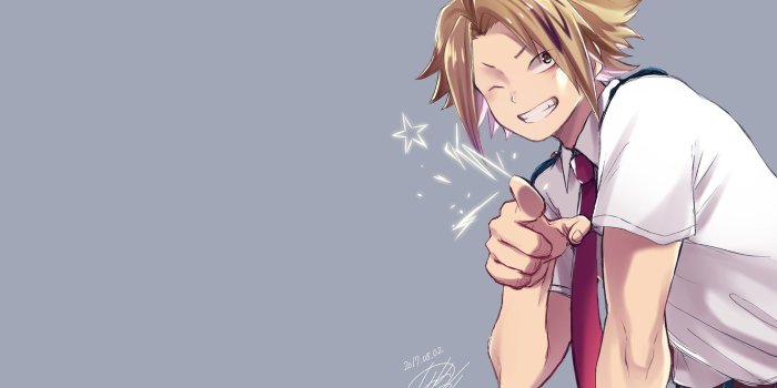 1332x850 Wallpaper Boku no Hero Academy, Fanart From Pixiv, Kaminari Denki images  for desktop, section сёнэн - download