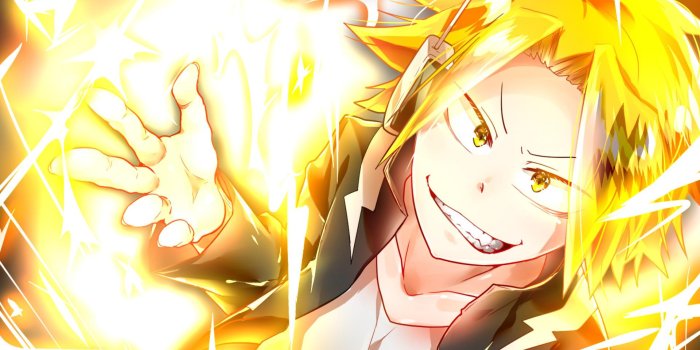 1920x1080 Denki Kaminari Stun Gun Hero HD wallpaper download