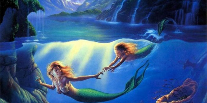 1024x768 76+] Free Mermaid Wallpaper on WallpaperSafari