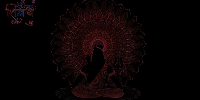 2880x1800 Lord Shiva Wallpaper 4K, AMOLED, Black background, Illustration,  Black/Dark, #4950