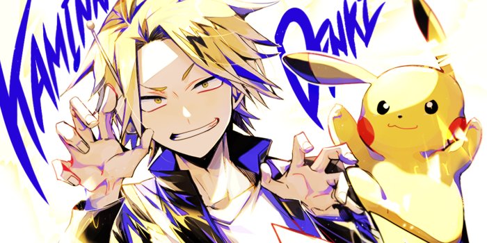 1920x1080 My Hero Academia - Kaminari and Pikachu HD Wallpaper | Background Image |  1920x1080
