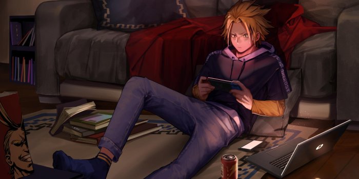 3554x1999 Denki Kaminari Inside Home HD wallpaper download