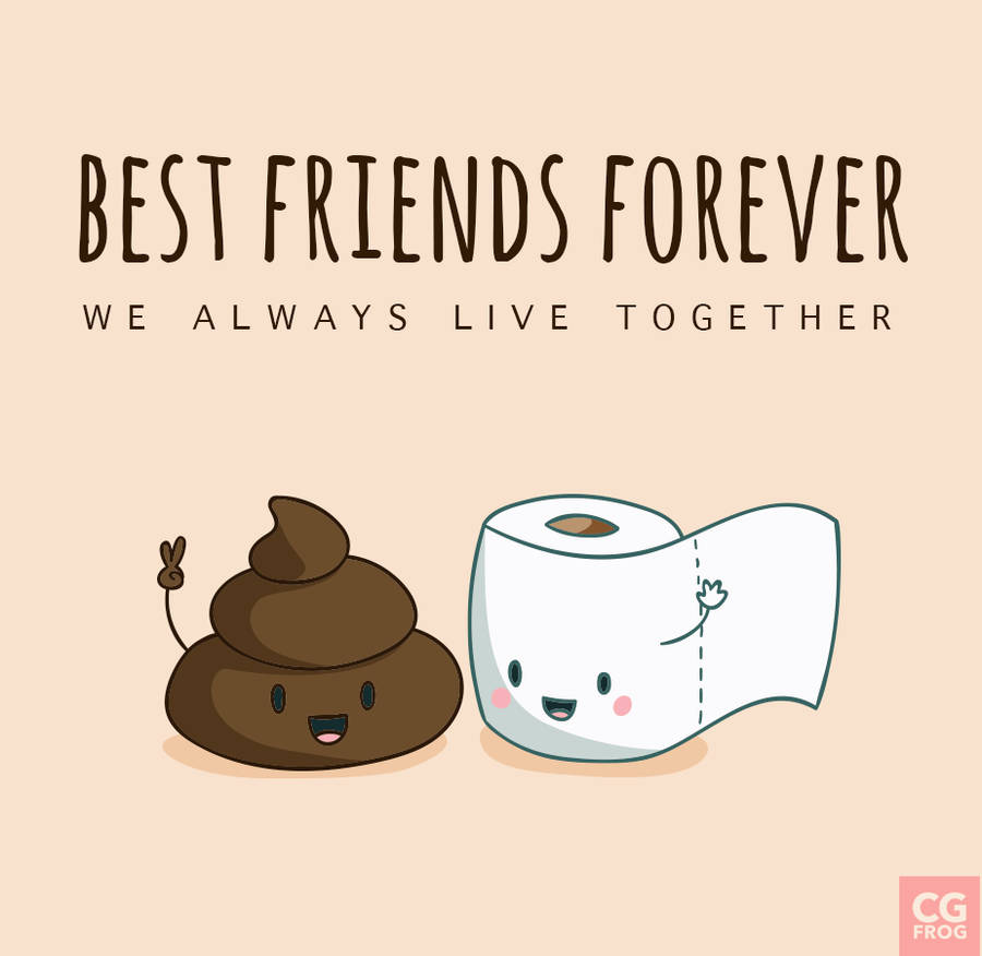 900x876 Download Cartoon Toilet Paper And Poop Best Friend Wallpaper | Wallpapers .com