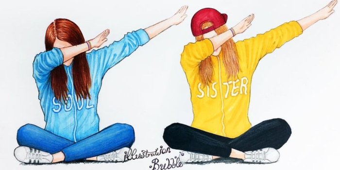 1242x1255 Best Friends Wallpaper Tumblr - Bff Drawings For Friends - 1242x1255  Wallpaper - teahub.io