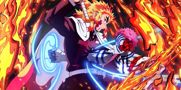 3150x2591 Akaza vs Kyojuro Rengoku Kimetsu no Yaiba Wallpaper, HD Anime 4K Wallpapers,  Images, Photos and Background - Wallpapers Den
