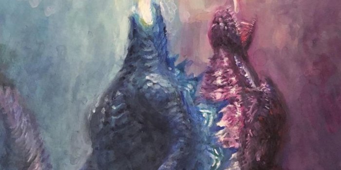 1125x1718 The wallpaper to beat all wallpapers. (Unknown artist): GODZILLA