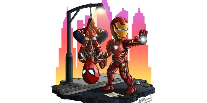 3840x2160 2880x1800 Iron Man And Spiderman Chibi Macbook Pro Retina HD 4k Wallpapers,  Images, Backgrounds, Photos and Pictures