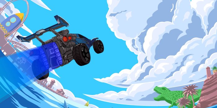 1920x1080 I recreated the Rocket League x Monstercat Volume 3 album artwork in  Illustrator and made a video wallpaper for Wallpaper Engine.: RocketLeague