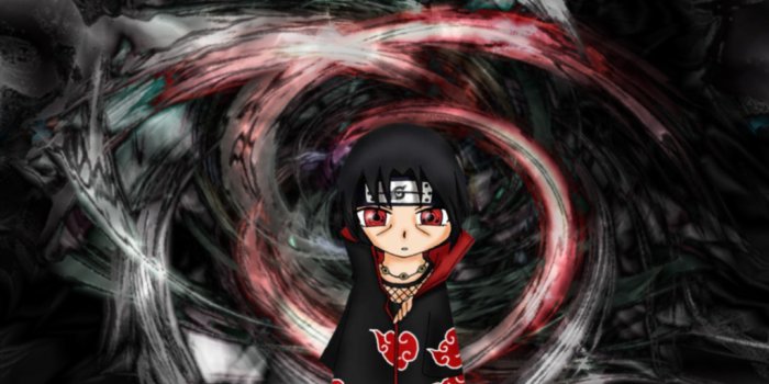 1024x768 Naruto Wallpaper: Chibi Itachi - Minitokyo