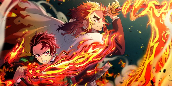 3840x2160 304956 Tanjiro and Kyojuro Rengoku, Flames, Katana, Kimetsu no Yaiba, 4K  wallpaper | Mocah HD Wallpapers