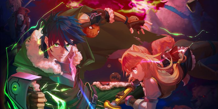 2560x1440 Naofumi Raphtalia Filo The Rising of the Shield Hero 4K Wallpaper #11