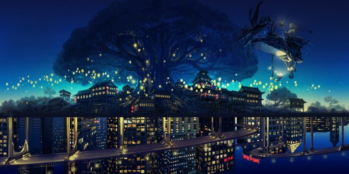 1920x1080 imgur.com | City wallpaper, City background, Anime city